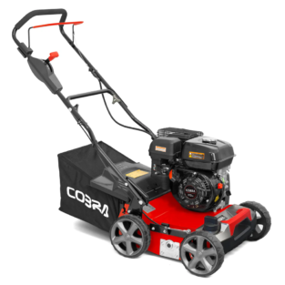 petrol lawn scarifier and aerator Cobra S40C 16 inch machine